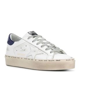 Golden goose hi star navy platform sneakers